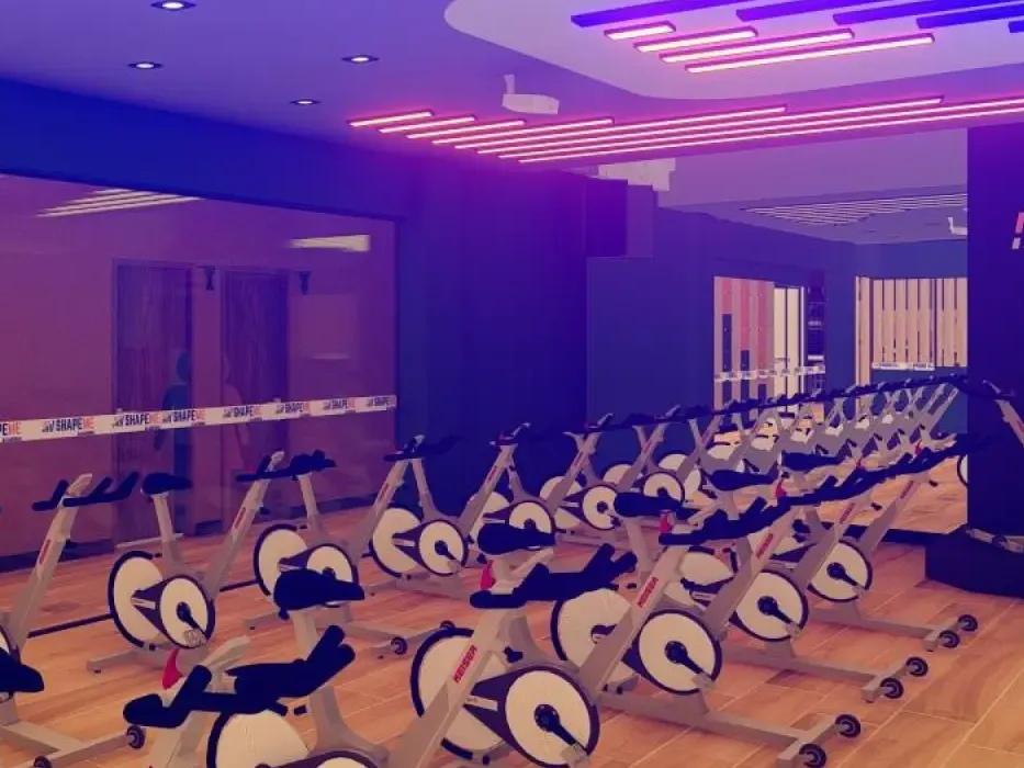 Sala de bike indoor da ShapeMe Academia