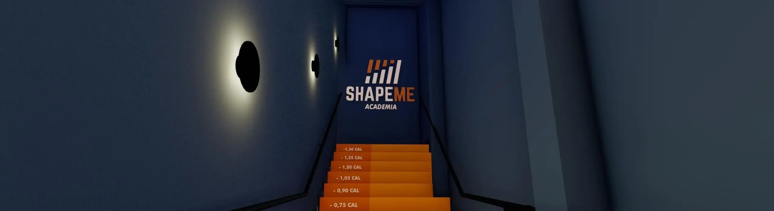 Escada de acesso da ShapeMe Academia