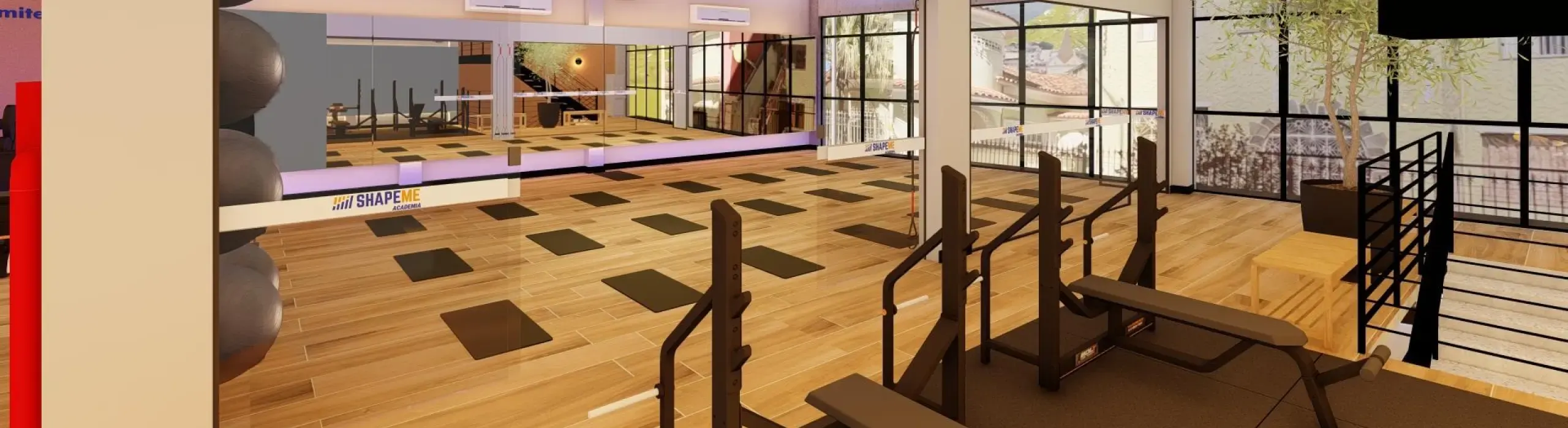 Sala de aulas da ShapeMe Academia